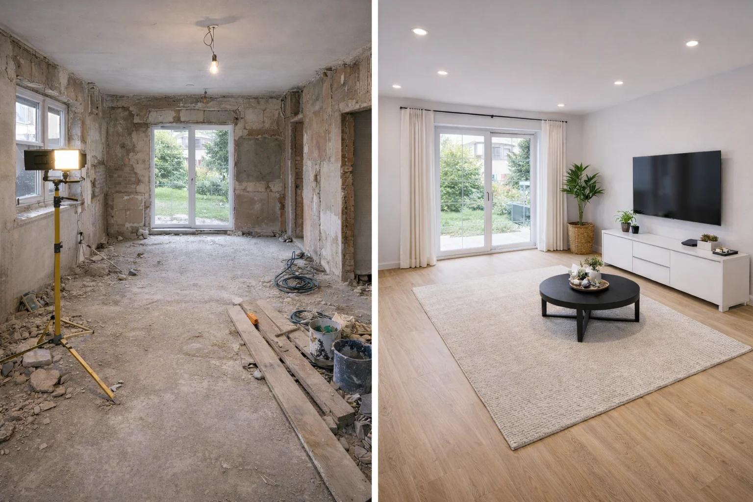 Před a po rekonstrukci